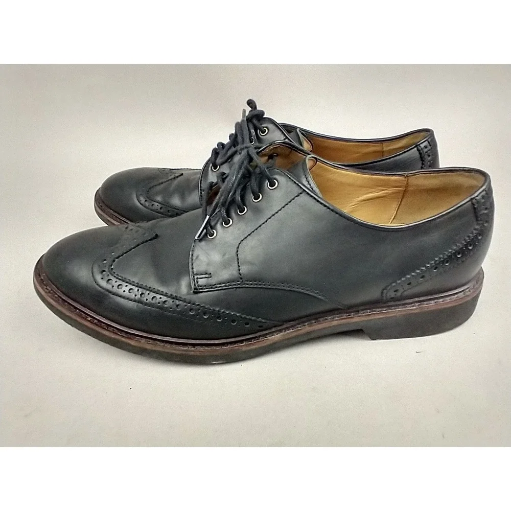 Cole‎ Haan Williams Wingtip Oxford Black Leather Dress Shoes Mens 10.5M C12198